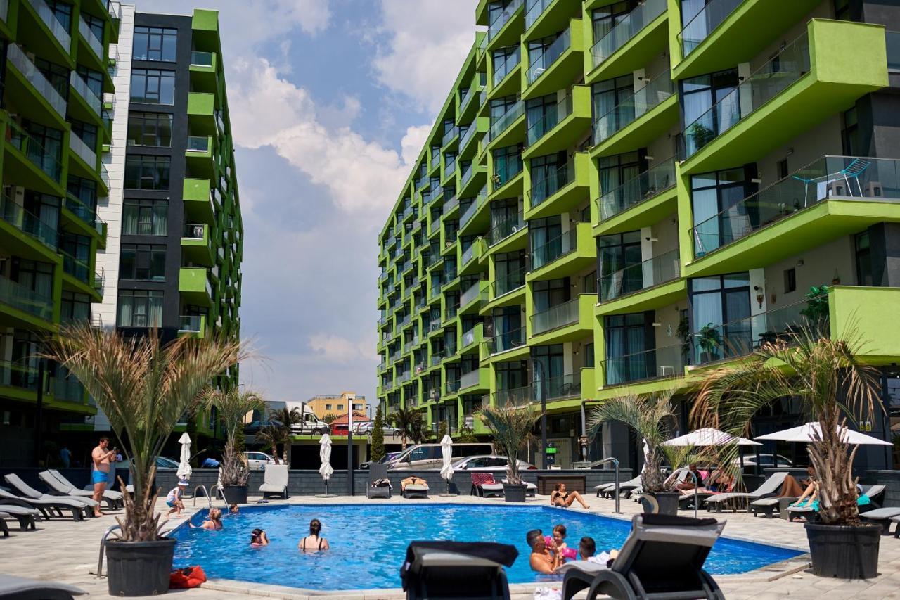 Dava Aparthotel Pool & Spa Mamaia Nord Năvodari Buitenkant foto